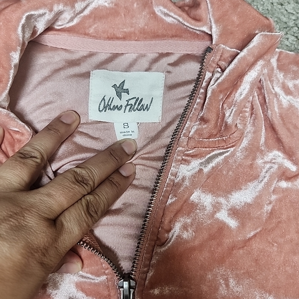 Others Follow Women Velvet Jacket Sz S - Picture 5 of 8